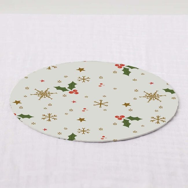 Enchanted Christmas 12" Round Cake Board